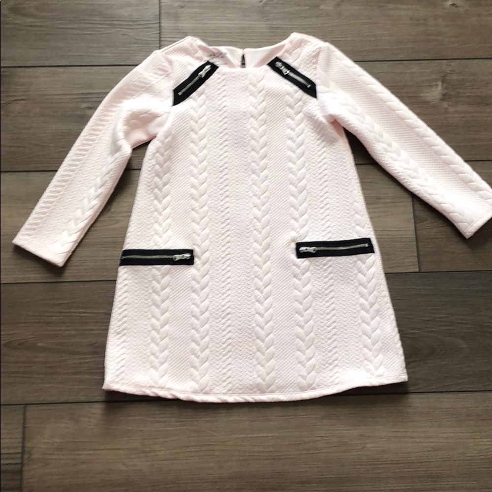 Girls’ pink and black dress